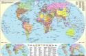 Большая подробная политическая карта мира на русском языке Цветная карта мира